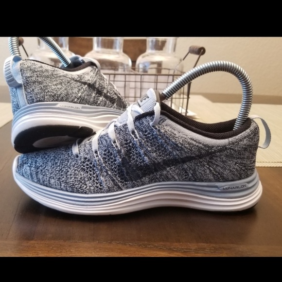Nike Shoes - Nike Flyknit Lunar 1 Size 6 Blue White